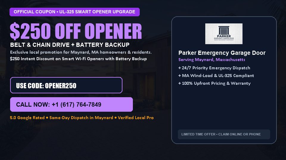 Parker Emergency Garage Door $250 OFF Premium LiftMaster Opener Installation
